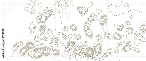 Topographic map. Geographic contour map background. Vector illustration.