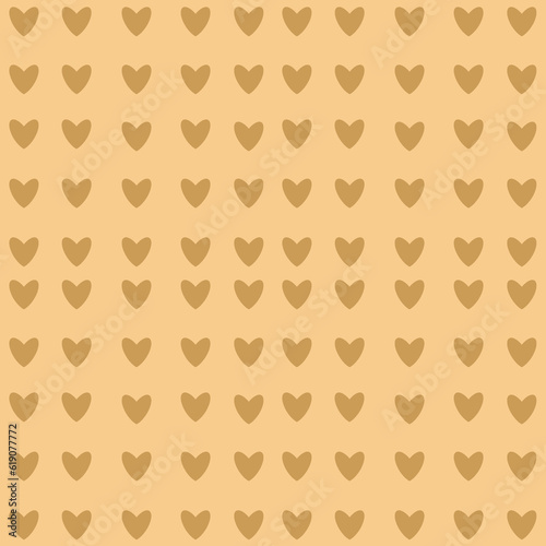 heart pattern   warm colors  beige  brown  caramel  hearts   digital art