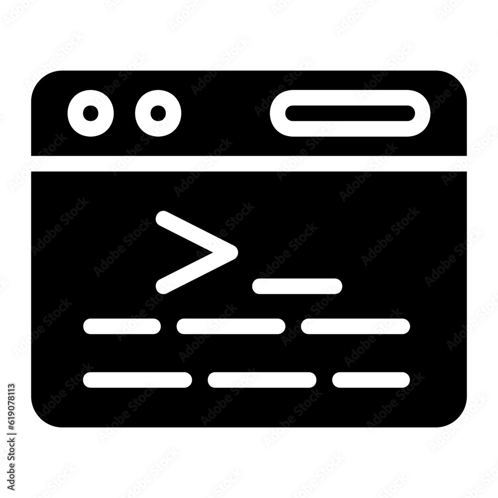 terminal glyph icon terminal glyph icon
