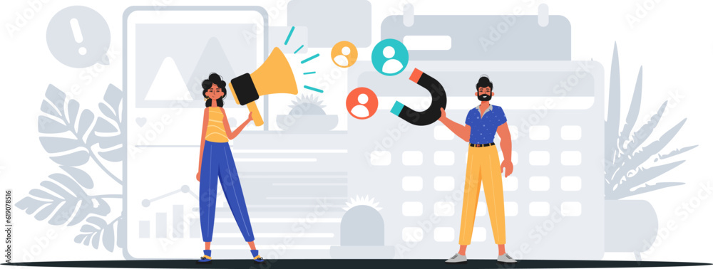 Digital Marketing Team. Ready to use banner