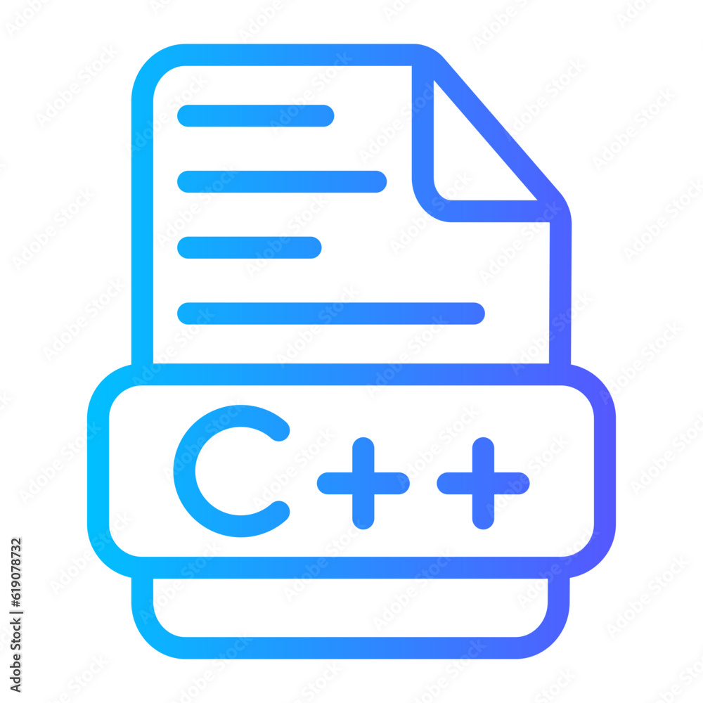c++ gradient icon c++ gradient icon