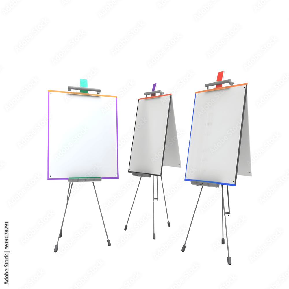 Boardroom Aluminum Flipchart Whiteboard and Display Easel Stand with