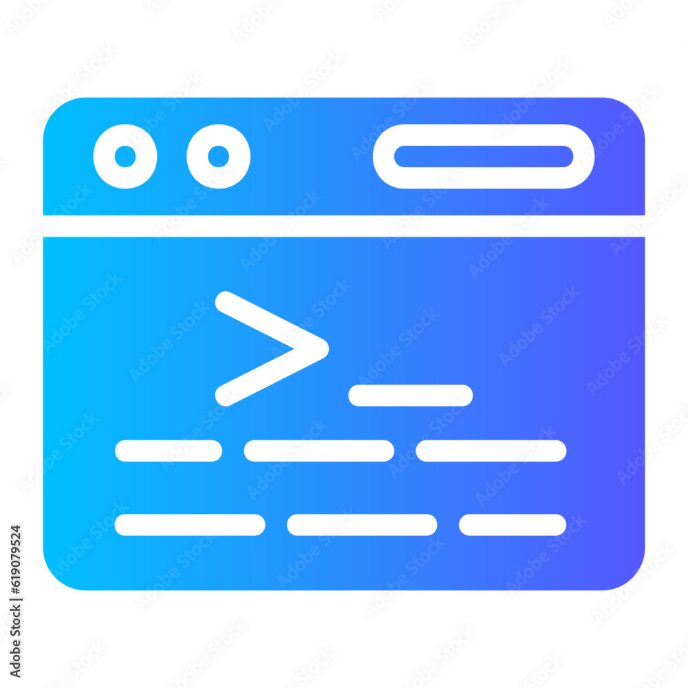 terminal gradient icon terminal gradient icon