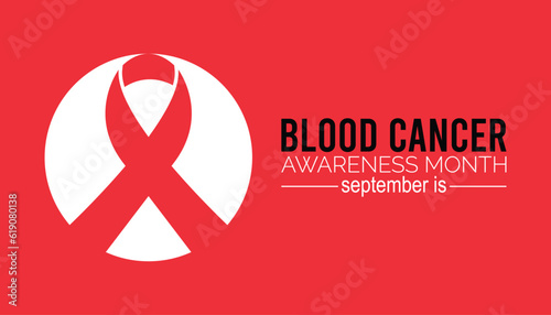 blood cancer awareness month observed on every September. banner design template Vector illustration background design.