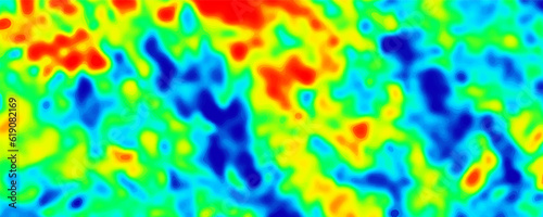 Heat map. Abstract infrared thermographic background. Vector illustration.