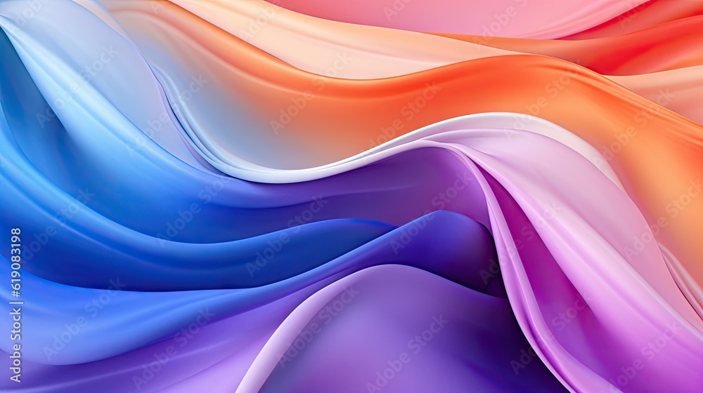 Obraz premium Close-up view of a vibrant and colorful background, abstract background created with Generative Ai Technology