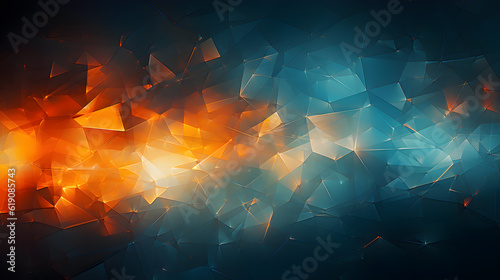 Wallpaper Mural Abstract polygonal background. Futuristic technology style. Elegant background for business presentations. generative ai Torontodigital.ca