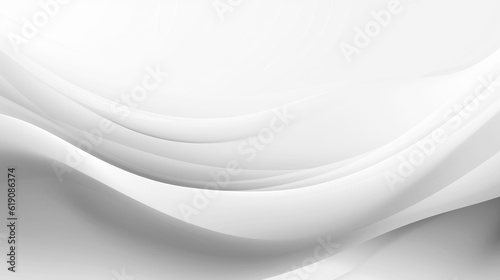 White gradient abstract line and wave background. Generative Ai © kheat