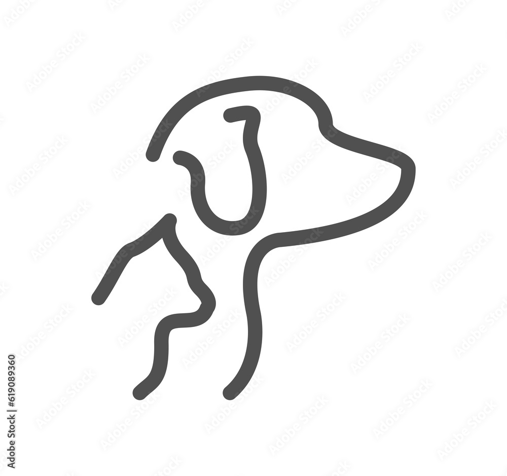 Service pet related icon outline and linear symbol.
Service pet related icon outline and linear symbol.