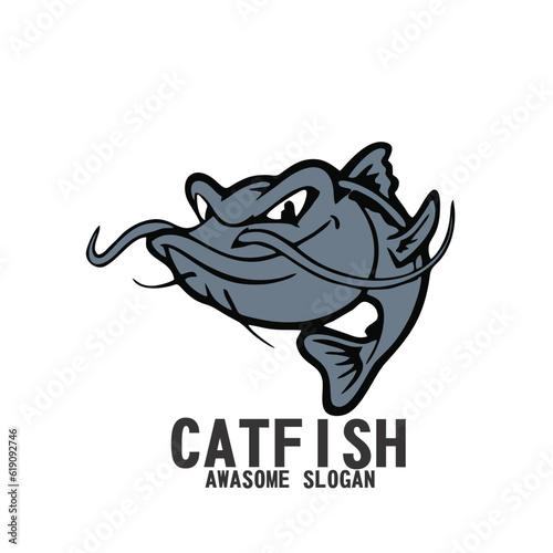 Design character logo icon mascot catfish