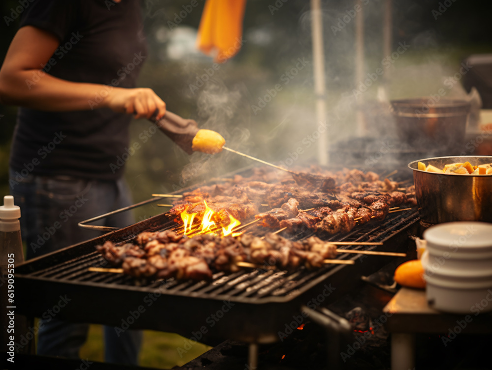 Enjoying Outdoor Gatherings: Family Barbecue Party and Camping for Quality Time and Fun-filled Memories Enjoying Outdoor Gatherings: Family Barbecue Party and Camping for Quality Time and Fun-filled Memories