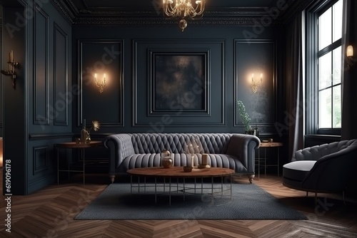 luxury living room  AI generated. © Parvez