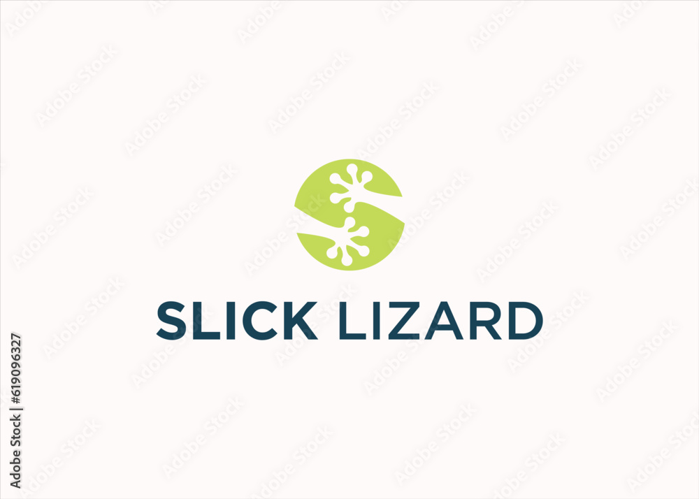 letter s with gecko logo design vector silhouette illustration letter s with gecko logo design vector silhouette illustration