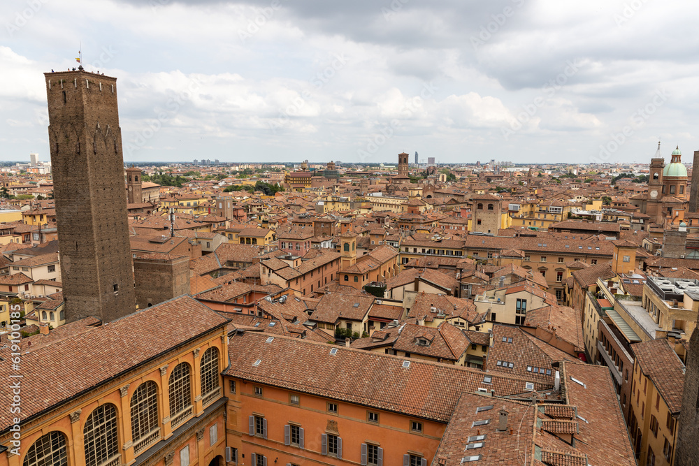 Cityscape view in Bologna, italy.