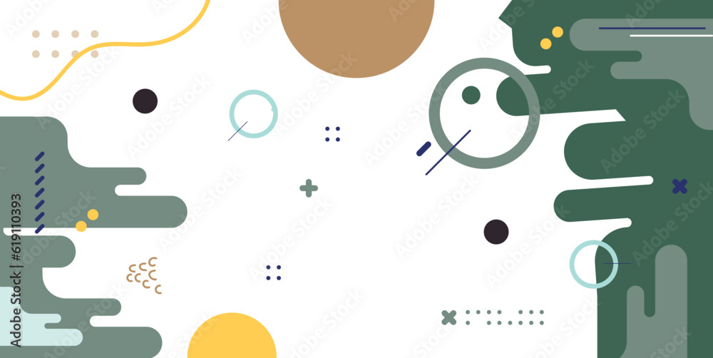 Obraz premium Free flat geometric background design