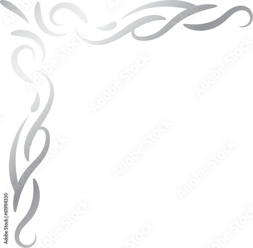 silver border corner