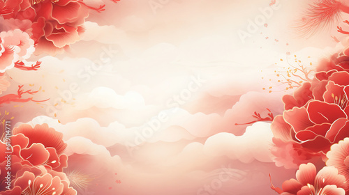 Chinese new year celebration festive background