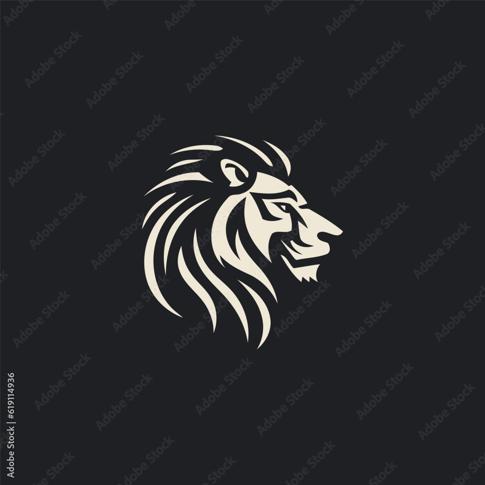 Lion logo design vector illustration