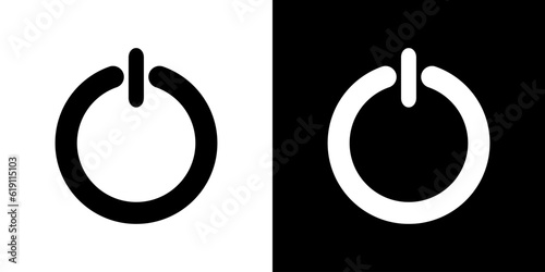 Off or On power. Electric power button. Off or On vector illustration.