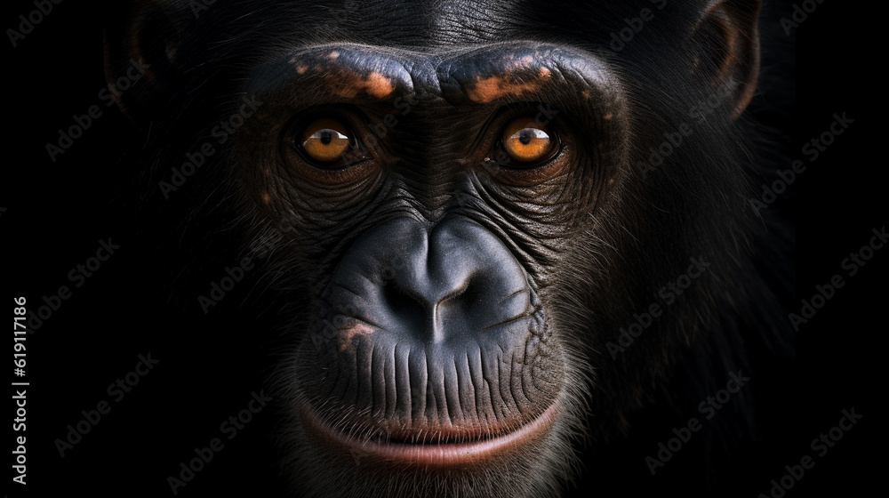 close up of a black faced monkey HD 8K wallpaper Stock Photographic Image