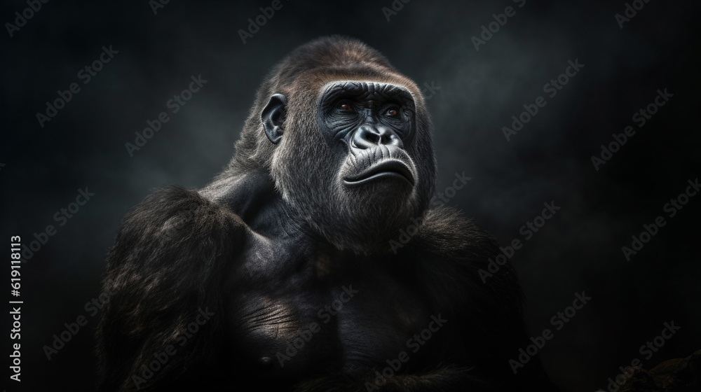 monkey HD 8K wallpaper Stock Photographic Image