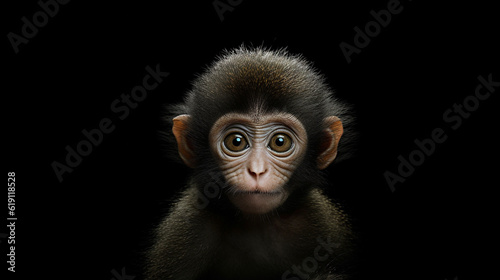 black faced monkey HD 8K wallpaper Stock Photographic Image
