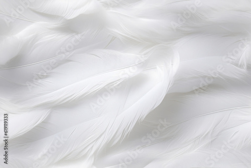 Nahtlos wiederholendes Muster - Textur von weißen realistischen weichen Federn
