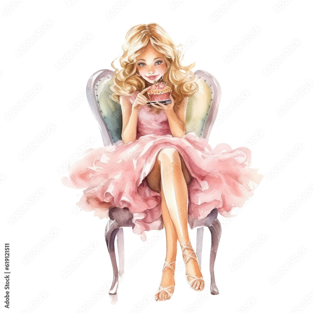 girl in a pink dress girl in a pink dress