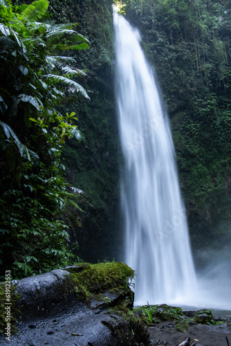 Waterfall in a Tropical Jungle - Bali, Indonesia