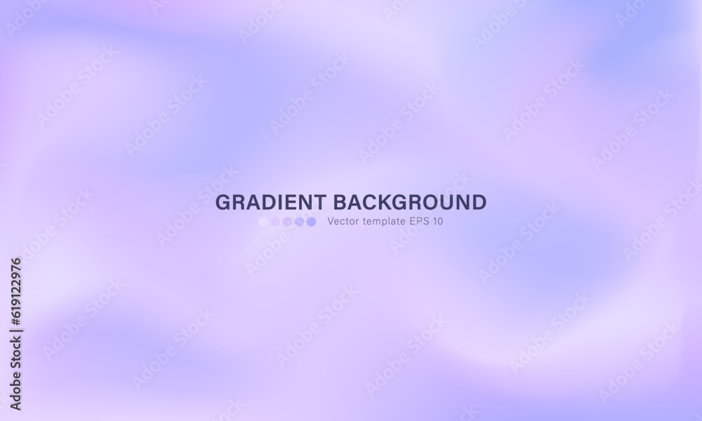 Design of pastel lilac wavy wallpaper for landing pages. Horizontal silky background with gradient defocused soft purple pattern. Layout of widescreen empty banner with copy space