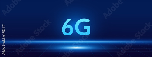 concept of technology 6G mobile network , New generation telecommunication , high-speed mobile Internet,	
