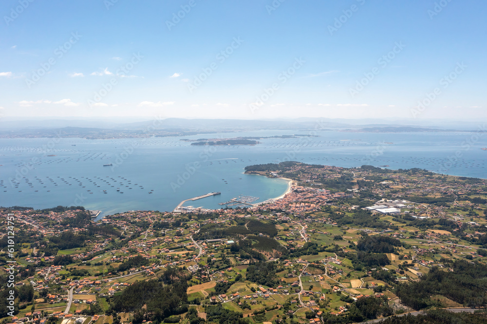 Barbanza and Ria de Arousa. Aerial photography. Galicia, La Coruña, Spain.
South side