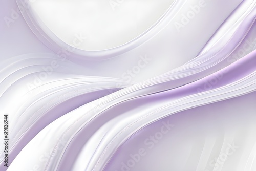 Serene Lavender Background with Graceful Pearl White Motion Lines