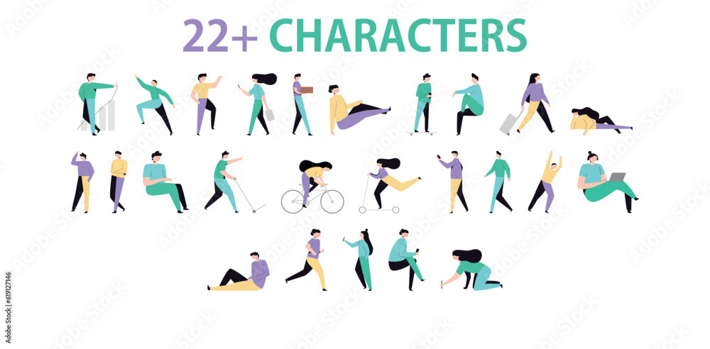 illustration of a people, vector design