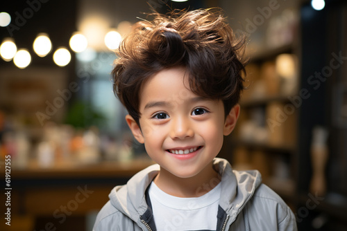 Portrait of a little child. Generative Ai