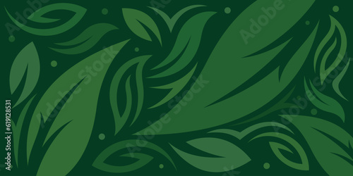 Bright tropical background nature leaf, Vector exotic pattern with leaf abstract illustration design template