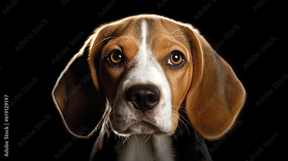 beagle dog portrait HD 8K wallpaper Stock Photographic Image