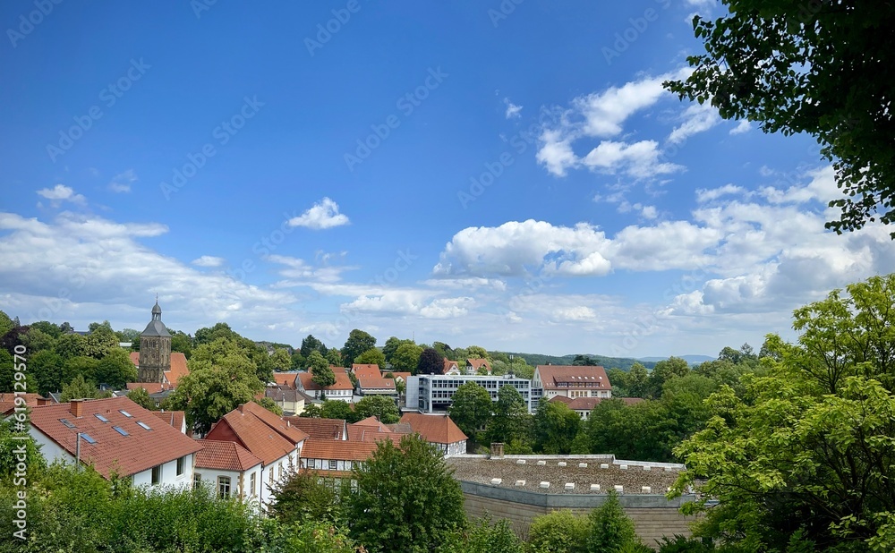 view of the town, tecklenburg, germany
