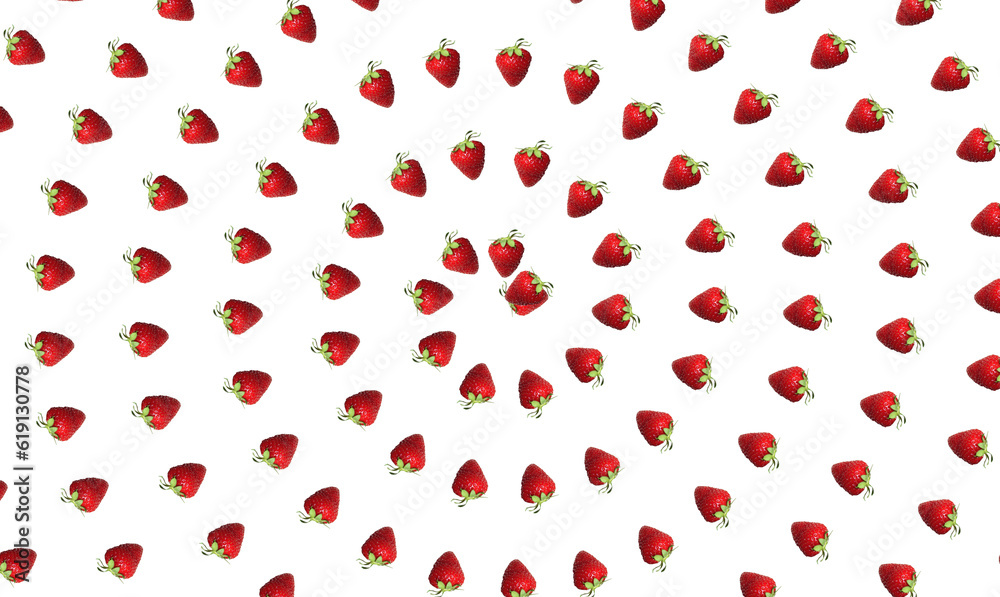 strawberry fruit pattern for background or texture