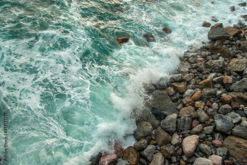 waves and rocks