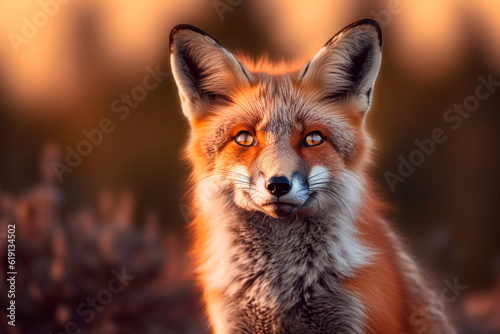 Beautiful red fox photo.