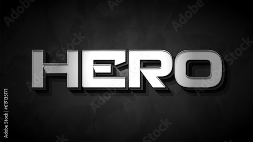 Silver editable text effect, shiny luxury silver color and metallic font style
