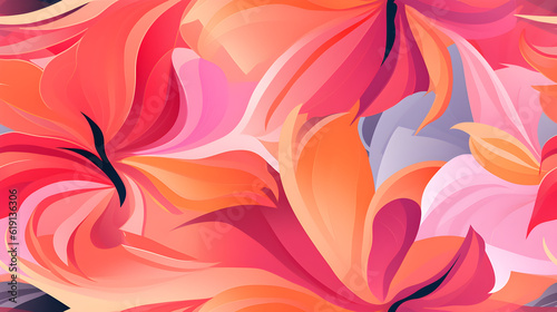 abstract background with flowers pattern 