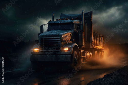 A Trucker s Escape from a Tornado. Generative AI