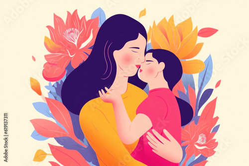 A Mother s Love  Celebrating Mother s Day. Generative AI