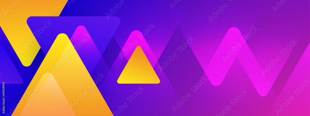 abstract colorful geometric banner