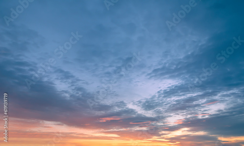 Fototapeta Naklejka Na Ścianę i Meble -  Beautiful colorful sunset sky textures for sky replacement 