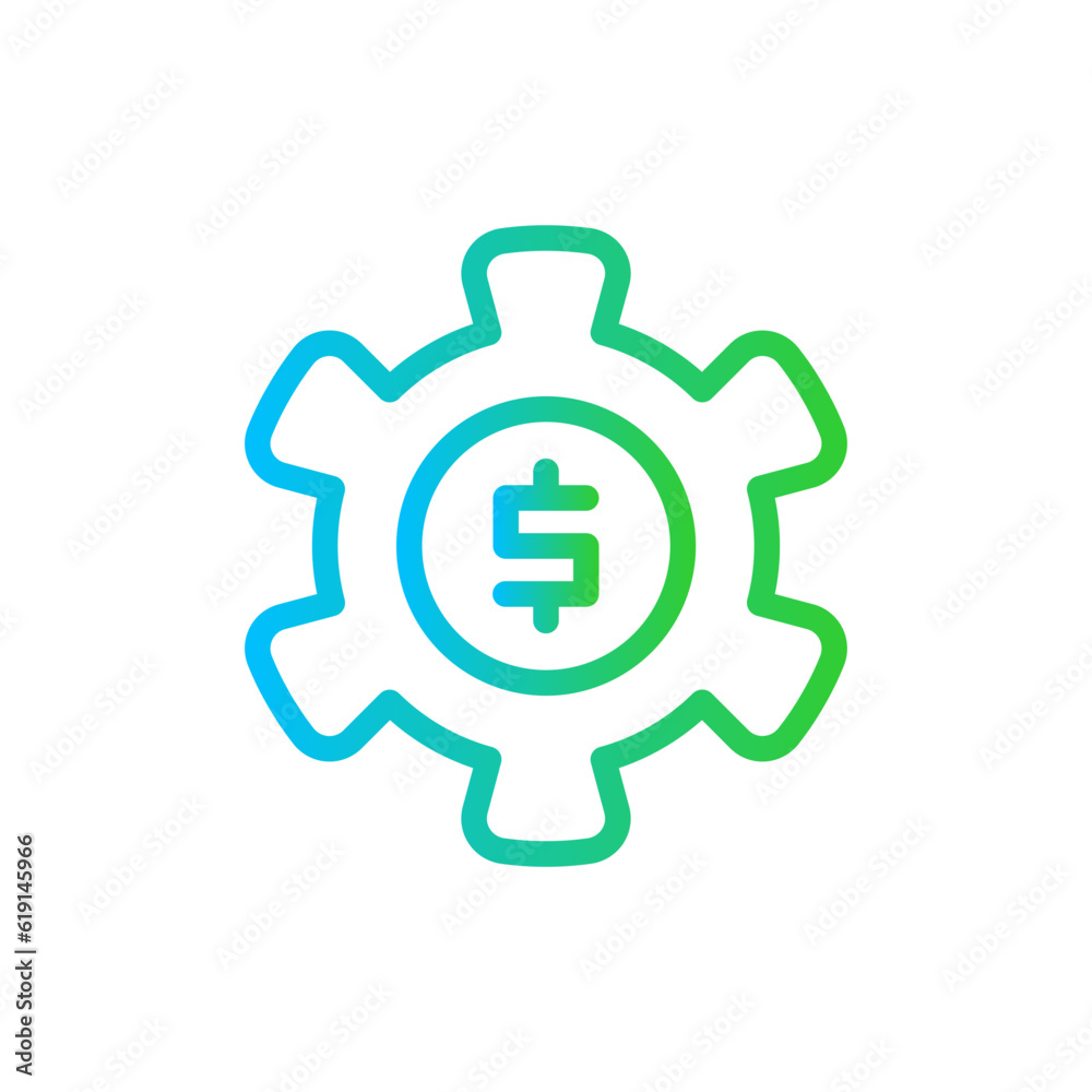 Finance Management Business and Finance icon with green and blue gradient outline style. set, symbol, strategy, teamwork, information, analytics, gear. Vector illustration Finance Management Business and Finance icon with green and blue gradient outline style. set, symbol, strategy, teamwork, information, analytics, gear. Vector illustration
