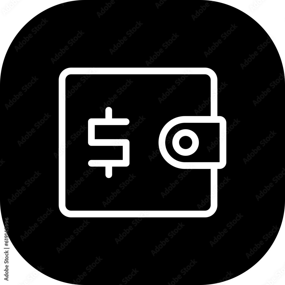Wallet Business and Finance icon with black filled outline style. dollar, saving, object, economy, savings, piggy, safe. Vector illustration Wallet Business and Finance icon with black filled outline style. dollar, saving, object, economy, savings, piggy, safe. Vector illustration