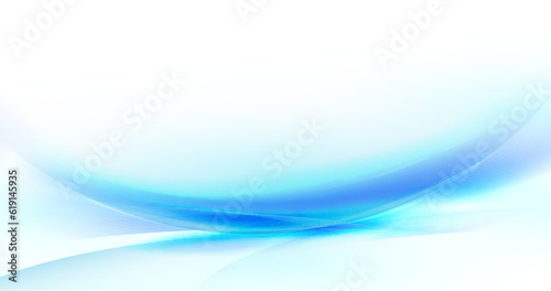 Abstract soft white and blue dynamic wavy background. Futuristic hi-technology concept. Vector illustration